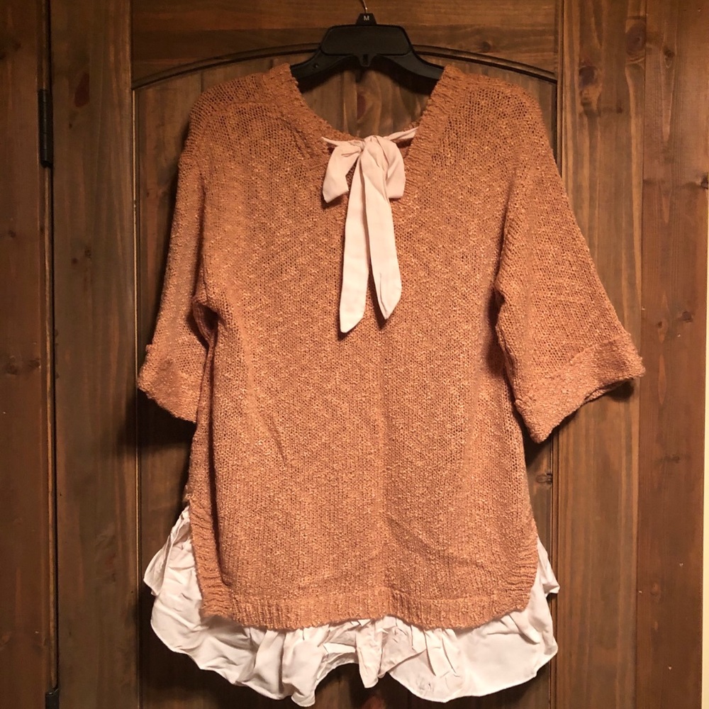 Tie back sweater